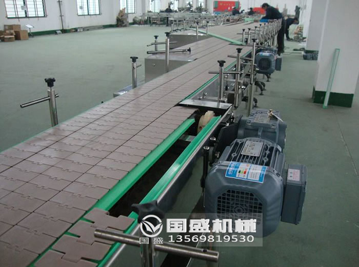 轉彎餅幹冷卻鏈板輸送機 轉彎餅幹冷卻鏈板輸送機